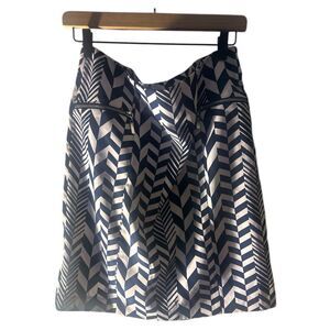 Cato‎ Chevron Print Skirt A-Line with Zipper Detail Size 12